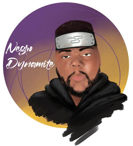 The first two portraits I did gained attention, and I was commissioned for this.